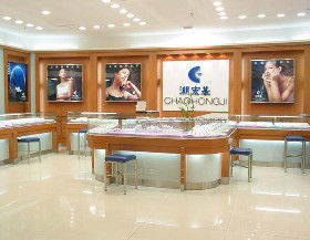 北京珠宝展柜制作 北京鸿卓展柜制作公司 珠宝展柜厂家